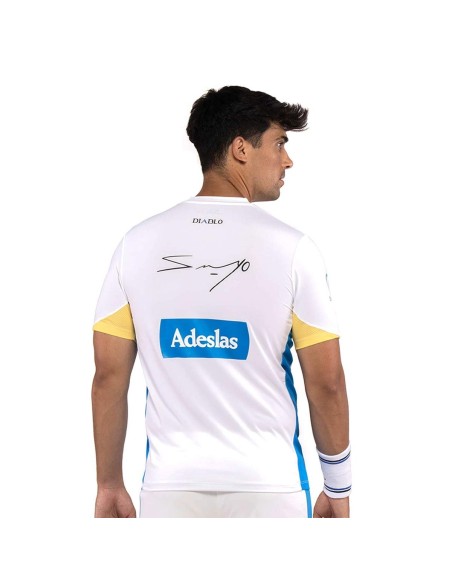 Camiseta Oficial Siux Diablo Sanyo Blanca Fw23 | Ofertas de pádel